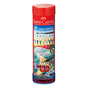 ファーバーカステル・レッドライン水彩色鉛筆（丸缶）36色セット