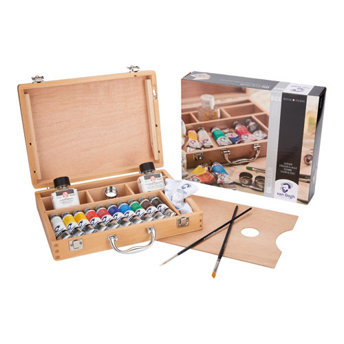 画材の専門店 ] ヴァンゴッホ油彩木箱入りスケッチセット BASIC-BOX
