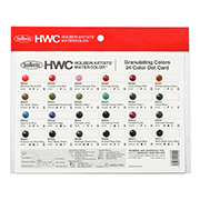 ホルベイン透明水彩絵具 グラニュレーティング 24色 ドットカード DC02