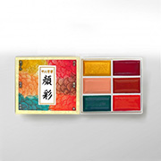 ナカガワ胡粉 鳳凰顔彩6色セット 茜